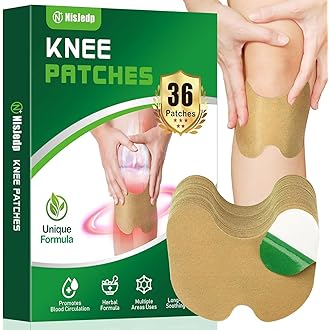 Natural Herbal Knee Pain Relief Patch (12 Pcs) – Self-Heating Joint & Muscle Therapy Pads for Arthritis & Pain Relief