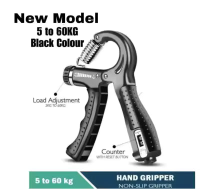 Adjustable Exerciser Hand Gripper With Counter – Wrist & Forearm Strengthener Hand Workout Tool (Random Color)