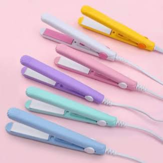 2-in-1 Mini Hair Straightener & Curler – Portable Ceramic Hair Styling Iron