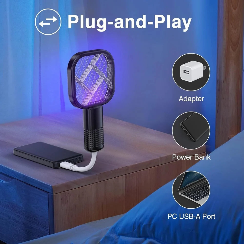 Rechargeable Electric Mosquito Killer Racket – High Voltage Fly Swatter