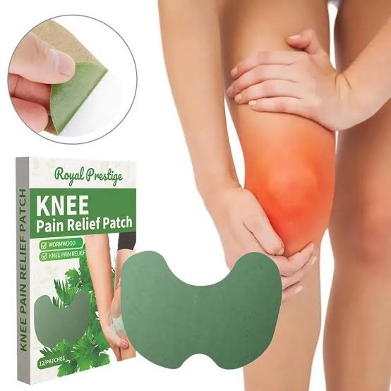 Natural Herbal Knee Pain Relief Patch (12 Pcs) – Self-Heating Joint & Muscle Therapy Pads for Arthritis & Pain Relief