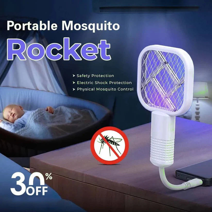 Rechargeable Electric Mosquito Killer Racket – High Voltage Fly Swatter