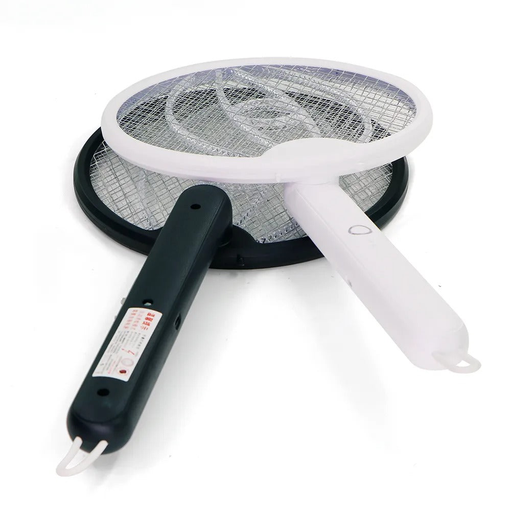 Foldable Electric Mosquito Killer Racket | Rechargeable Bug Zapper Trap for Indoor & Outdoor Use (Random Color)