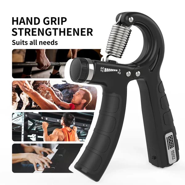 Adjustable Exerciser Hand Gripper With Counter – Wrist & Forearm Strengthener Hand Workout Tool (Random Color)