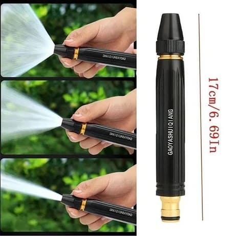 High Pressure Adjustable Nozzle Water Spray Gun – Durable Metal Body for Garden & Cleaning Use