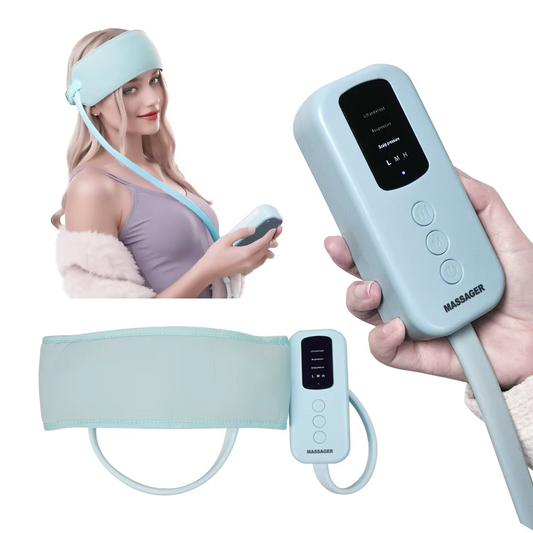 360° Electric Head Massager with Heat & Air Compression
