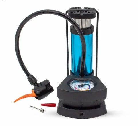 Foot & Hand Air Pump with Pressure Gauge