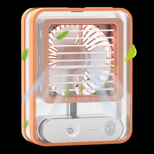 Mini Air Cooler USB Rechargeable Portable Fan with Humidifier & 3 Speeds