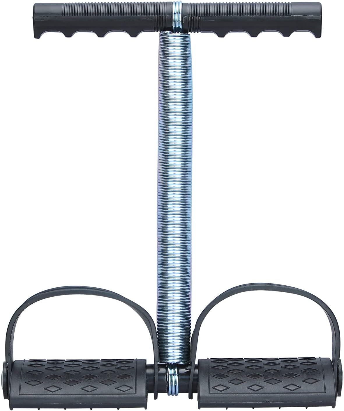 Foot Pedal Resistance Band Elastic Sit-up Pull Rope Yoga Fitness Gym – Double Spring Tummy Trimmer (Random Color)