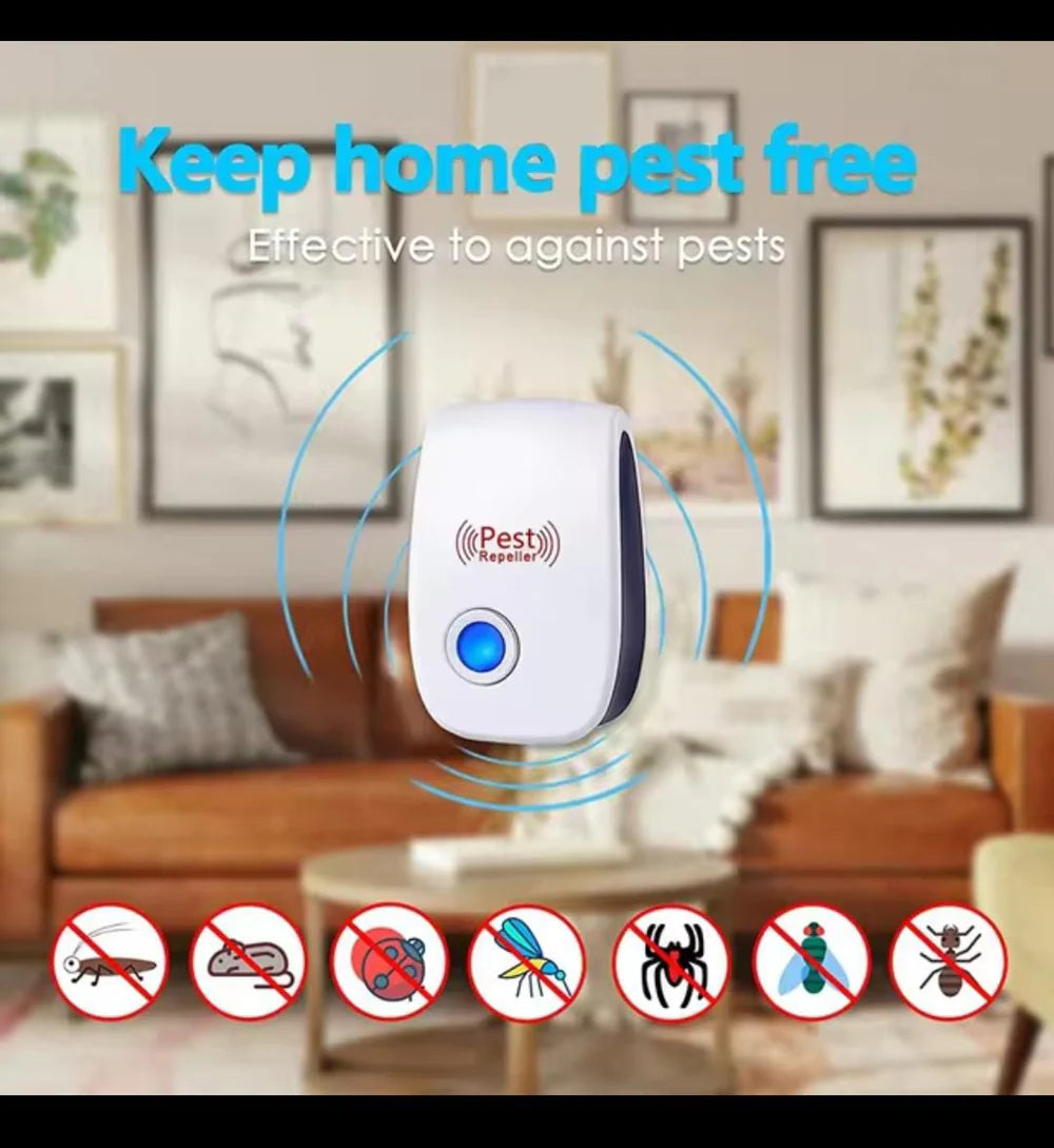 Electronic Ultrasonic Pest Repeller (Mosquito, Insect & Mouse Control)