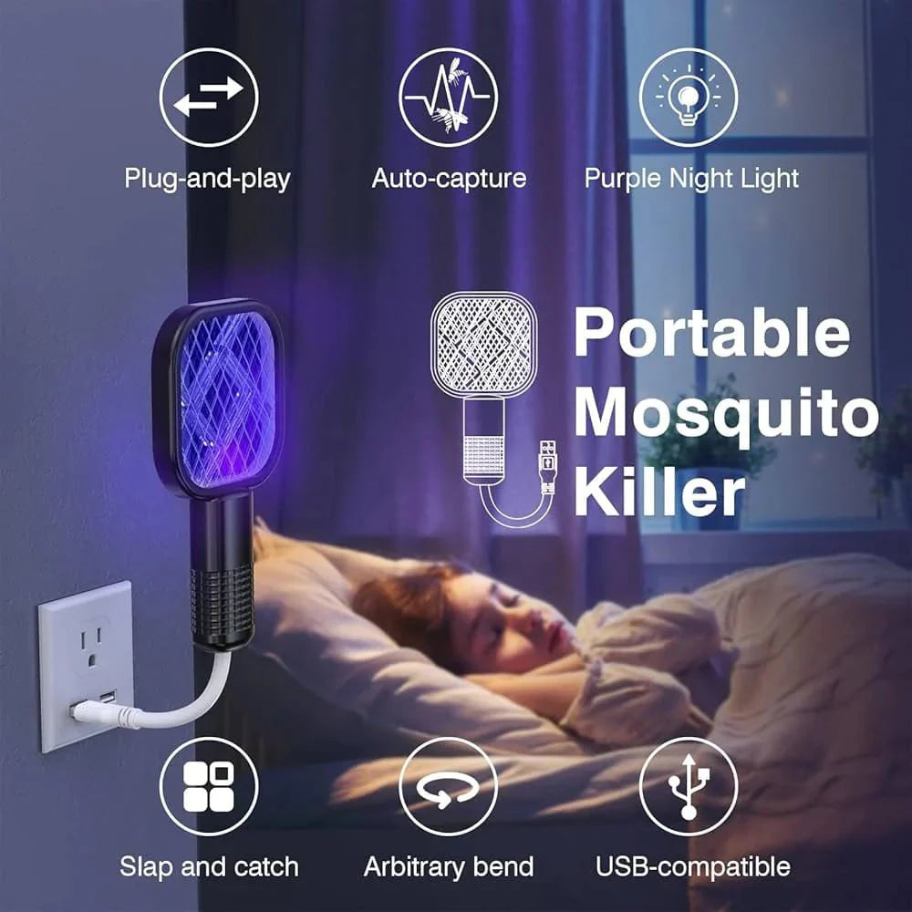Rechargeable Electric Mosquito Killer Racket – High Voltage Fly Swatter