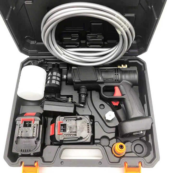 Automatic Cordless Car Wash Spray Gun | 48V High Pressure Lithium Battery | Wireless Foam Jet Washer