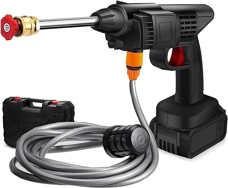 Automatic Cordless Car Wash Spray Gun | 48V High Pressure Lithium Battery | Wireless Foam Jet Washer
