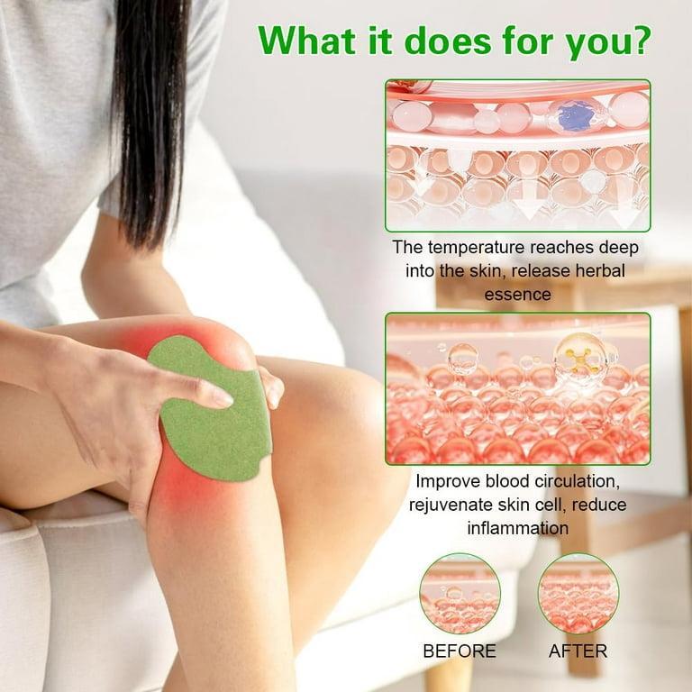 Natural Herbal Knee Pain Relief Patch (12 Pcs) – Self-Heating Joint & Muscle Therapy Pads for Arthritis & Pain Relief