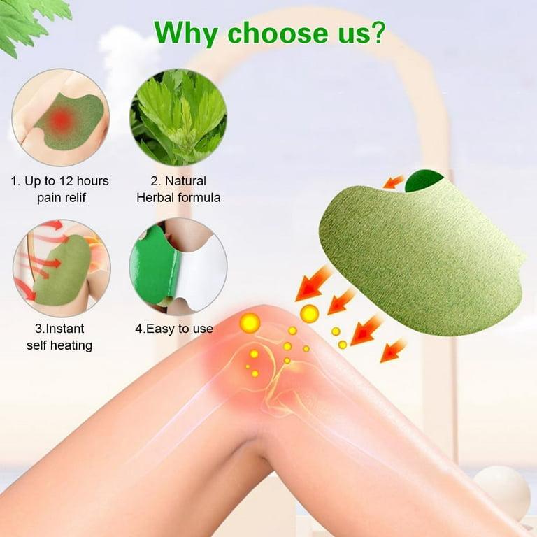 Natural Herbal Knee Pain Relief Patch (12 Pcs) – Self-Heating Joint & Muscle Therapy Pads for Arthritis & Pain Relief