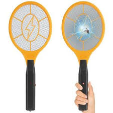 Electric Mosquito Killer Racket 2 In 1 LED Flash Light (Random Color)