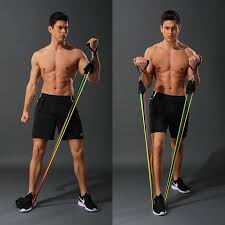 11 Piece Power Resistance Band for Strength Training, Yoga & Fitness