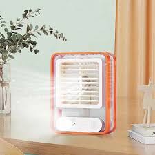 Mini Air Cooler USB Rechargeable Portable Fan with Humidifier & 3 Speeds