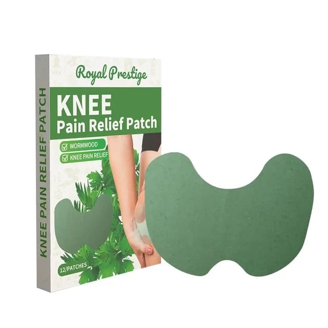 Natural Herbal Knee Pain Relief Patch (12 Pcs) – Self-Heating Joint & Muscle Therapy Pads for Arthritis & Pain Relief