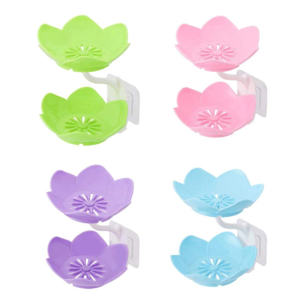 Wall Mounted Lotus Flower Shaped Soap Holder