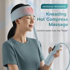 360° Electric Head Massager with Heat & Air Compression