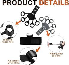 Silicone Grip Strengthener – Finger Stretcher Hand Trainer for Grip, Wrist & Forearm Fitness (1Pc)