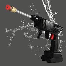 Automatic Cordless Car Wash Spray Gun | 48V High Pressure Lithium Battery | Wireless Foam Jet Washer